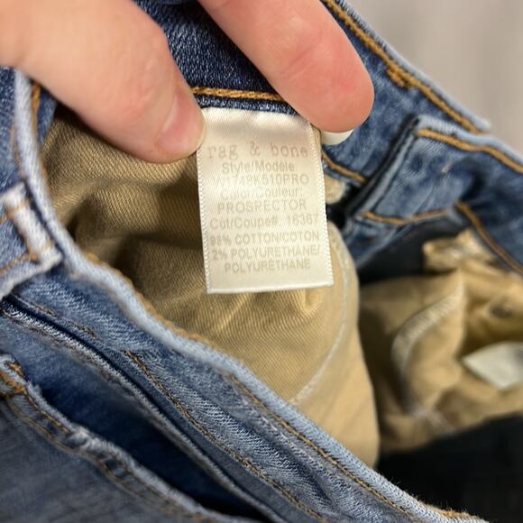 Rag & Bone 10 Inch Stove Pipe size 26 medium wash - Picture 11 of 12